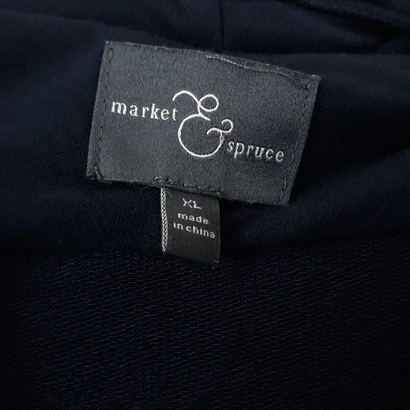 Market & Spruce Alan French Terry Zip Cardigan XL - Picture 8 of 10